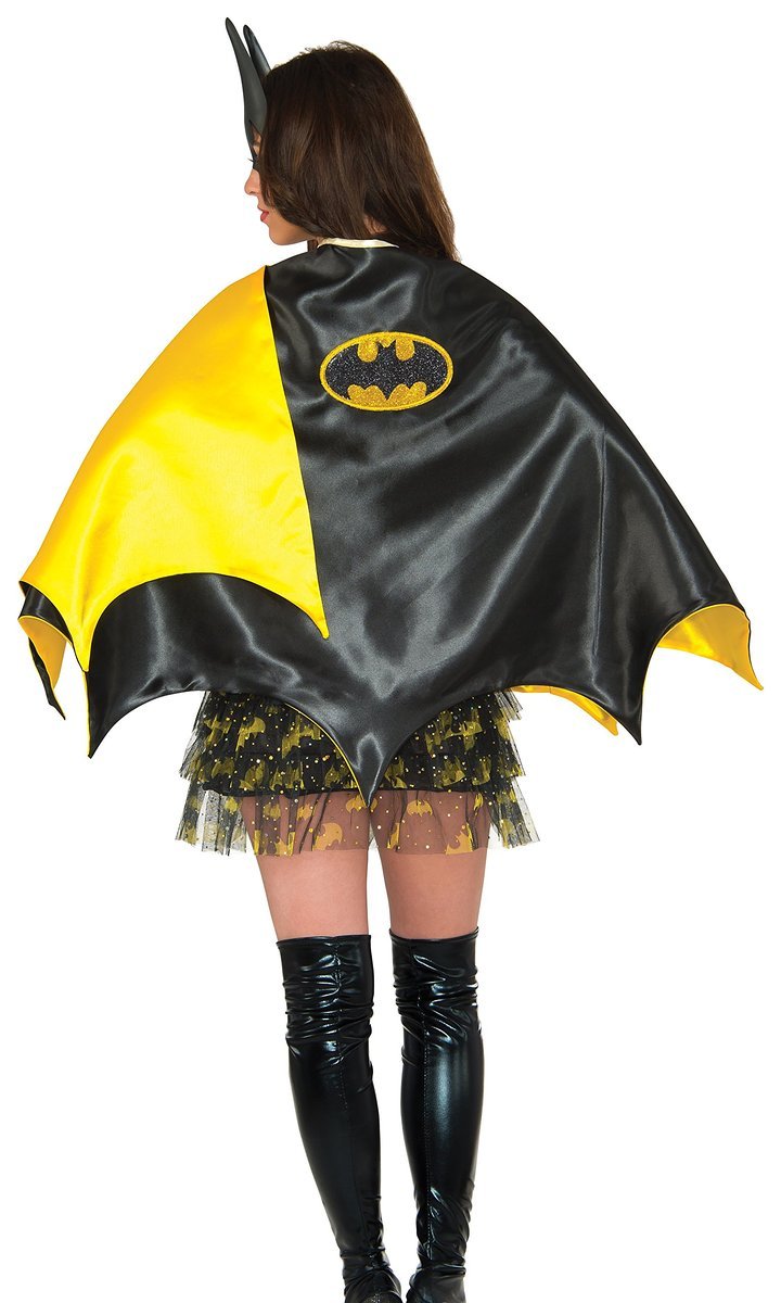 Rubies DC Comics Superheroes: Batgirl Lined Cape for Adults, Women's No Size