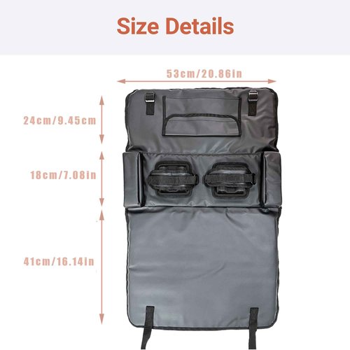 BZWKQA Tailgate Pad for Mountain Bike - Holds 2 Bikes, Truck Bed Bike Rack Pad with Tool Pockets, Universal Fit for Most Pickups