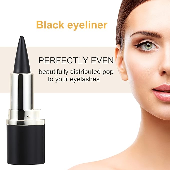 Boobeen Eyeliner Pencil - Black Eyeliner Pen Gel - Quick Drying Formula Eye Liner - Waterproof Smudge-proof All Day Eyeliner Makeup - Long Lasting Create Statement Eye Look (black*2)