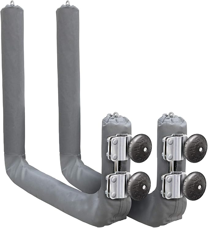 Magma Kayak/SUP Boat Rack R10-626-20-304 Stainless Steel Storage for Kayaks & Paddle Boards - Fits Standard Round Rail - I...