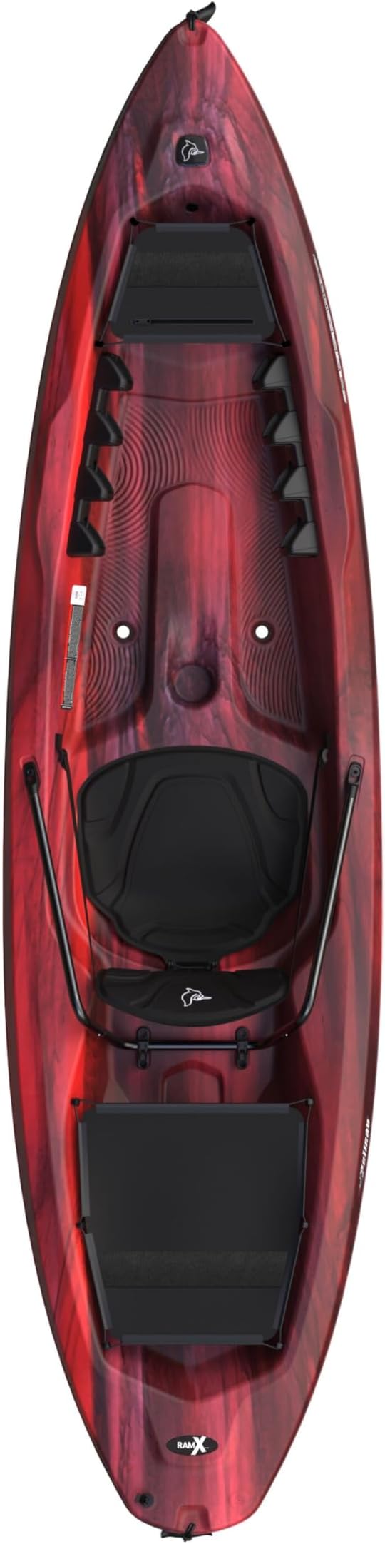 Pelican Seek 100X - Recreational Sit on top Kayak - Lightweight Smart Design - Adjustable Ergoform™ Seating System - 10 ft