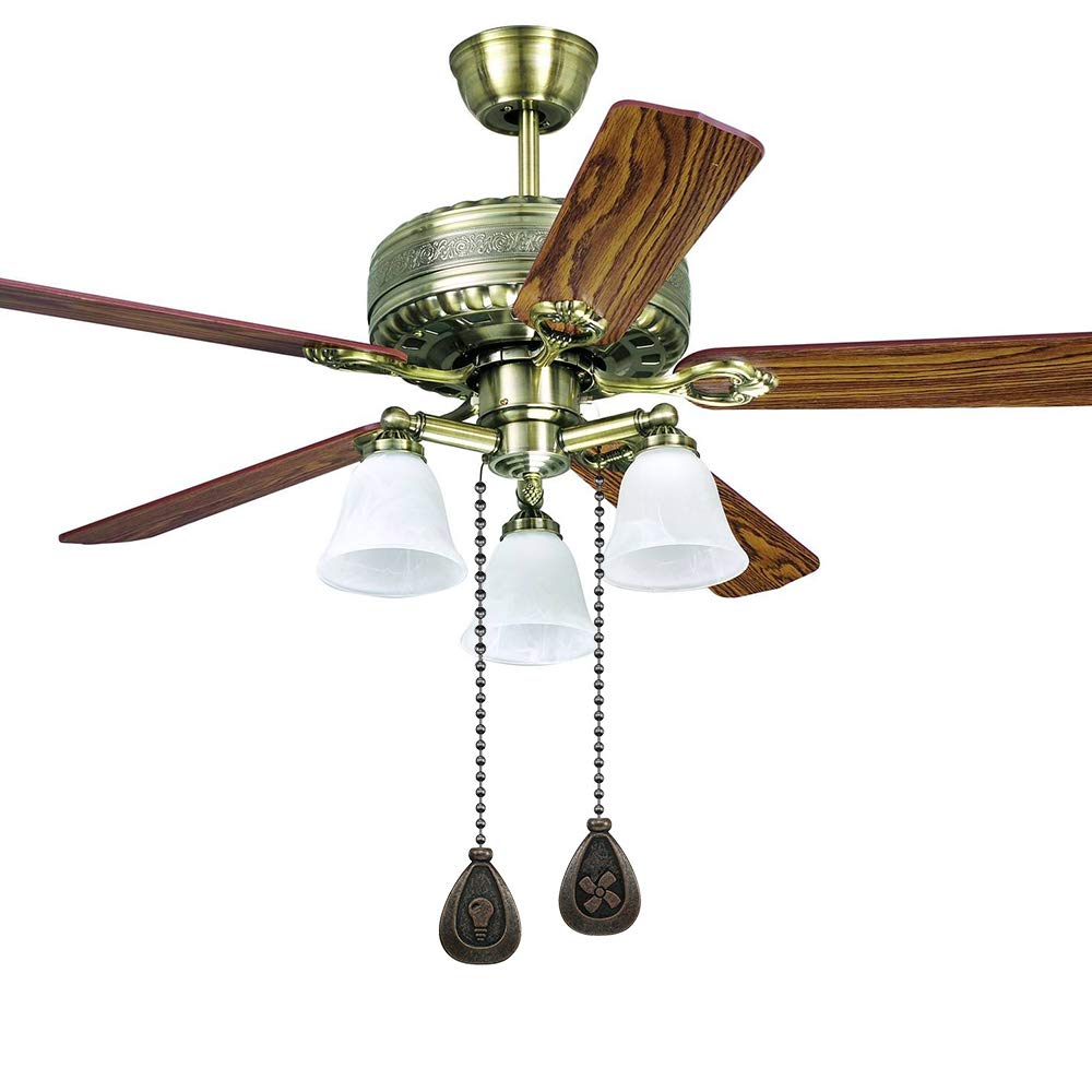 Dotlite Bronze Ceiling Fan Pull Chain Set, Decorative Pull Chain Pendant Extension, 12 Inches Lighting & Fan Beaded Ball Fan Pul
