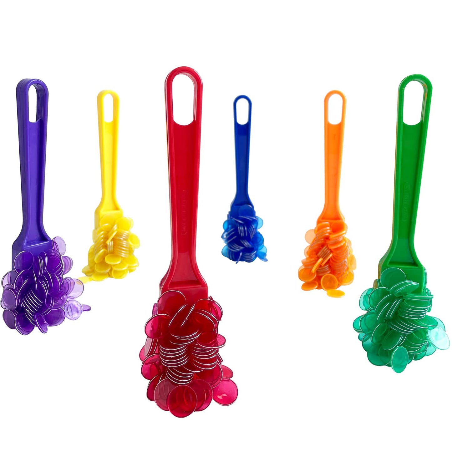 Yuanhe Magnetic Bingo Wand Chips - 6 Colors for Science Learning Counting Family Game Night Activities