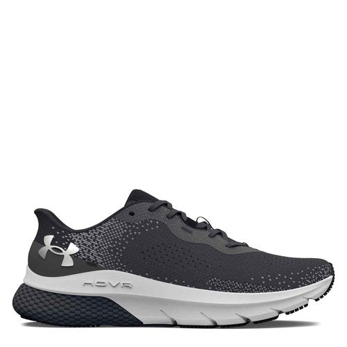 Under Armour Kids HOVR Turbulence 2 (Big Kid) - Shoes for Kids - Polyester Upper and Lining - Rubber Outsole Jet Gray/Jet Gray/Metallic Silver 4 Big Kid M