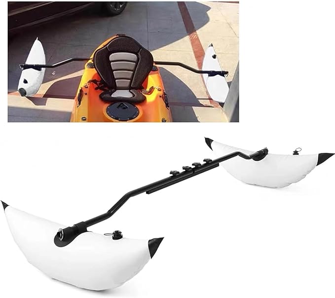DAUERHAFT Inflatable Kayak Stabilizer , Kayak Outrigger Kit , PVC Canoe Accessories for Kayak Outrigger , Inflatable Boat ...