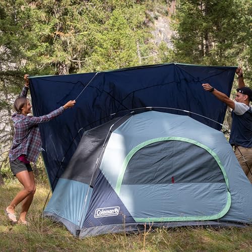 Coleman Skydome Tent with 5 Minute Setup, 2/4/6/8-Person Weatherproof Tent with Rainfly & Carry Bag, 20% More Headroom Tha...