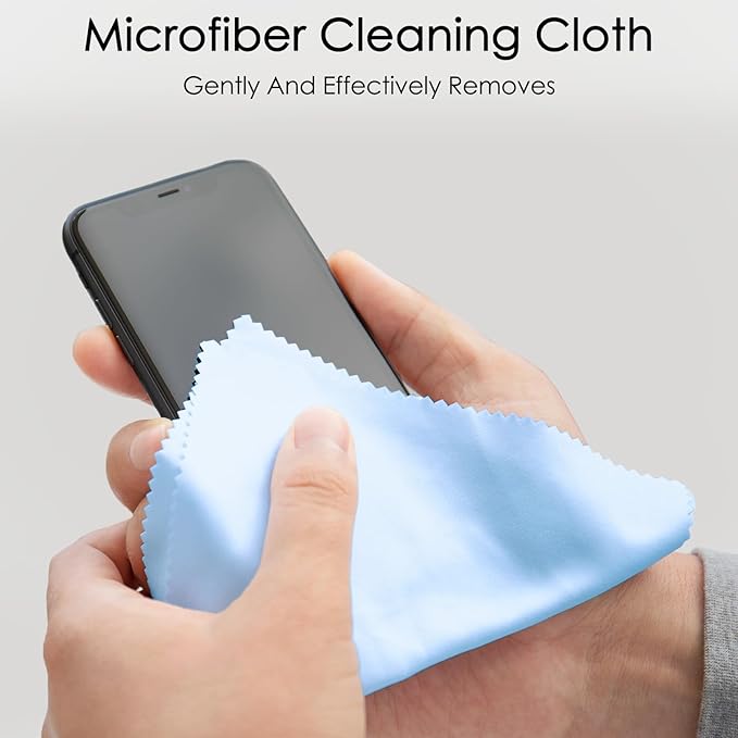 120 Pack Microfiber Cleaning Cloths for Glasses Cloth Eyeglass Cleaning Wipes 7" x 6" Lens Cleaning Cloth for Screens, Cameras, Eyeglasses, Cell Phone, LCD TV Screens, 6 Colors