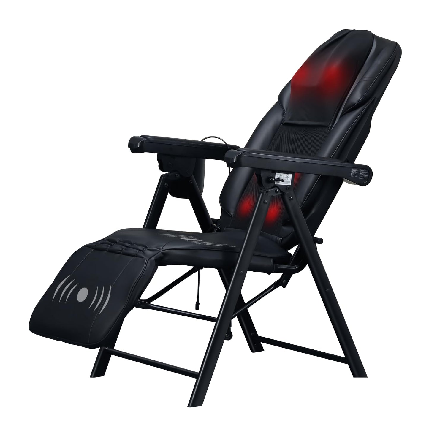 Ezencon Foldable Electric Massage Chair with Heat, Shiatsu, Kneading, Vibration, Full Body Relaxation, Adjustable Backrest & Neck Height,for Dad Mom Women Men