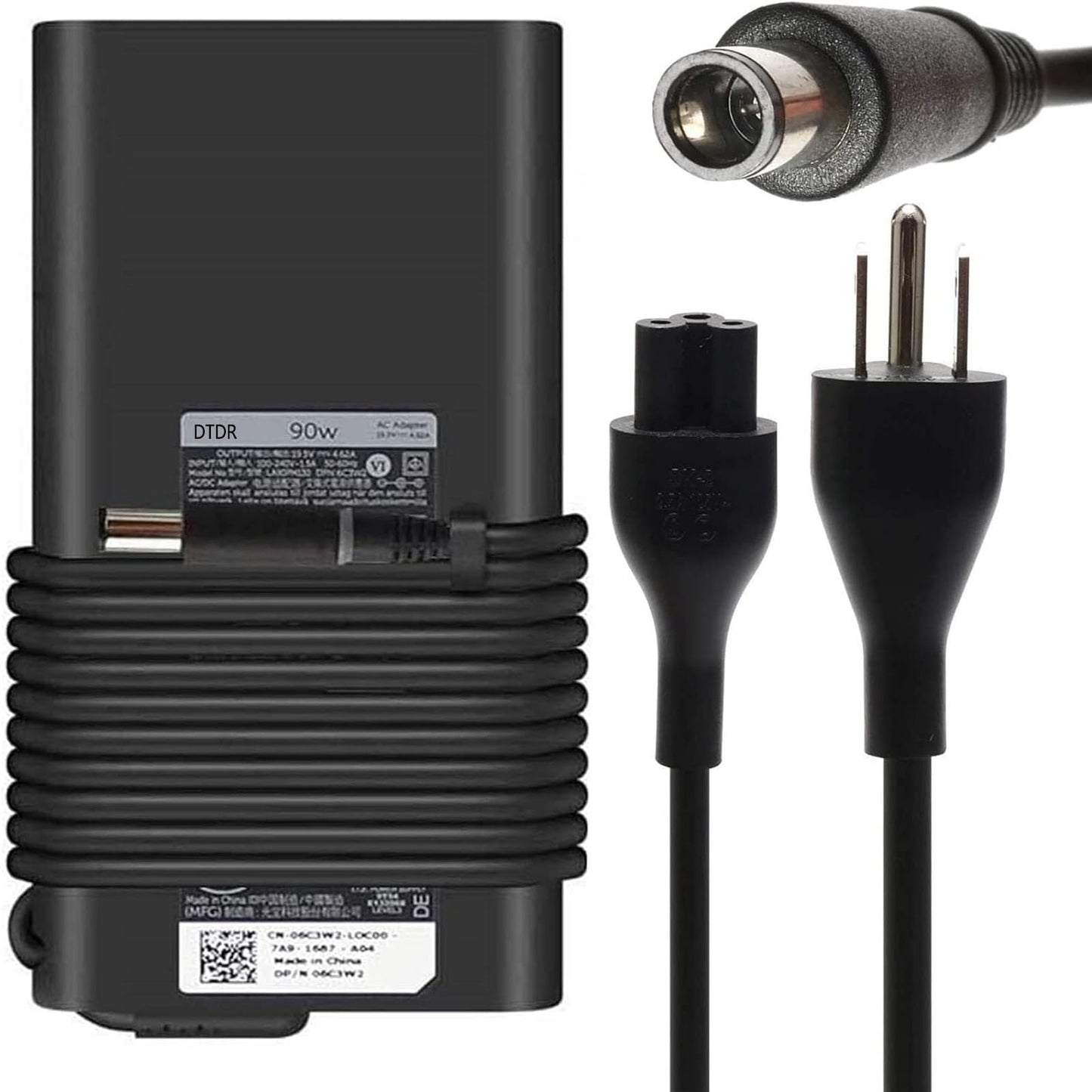 90W Laptop Charger Compatible With Dell Latitude E5430 E5440 E5450 E5530 E5540 E5550 E6220 E6230 E6320 E6330 E6400 E6410 E6420 E