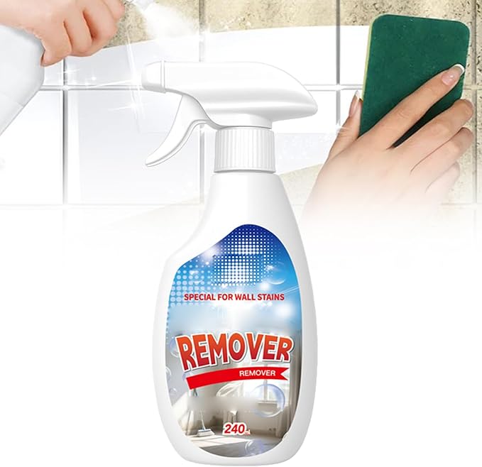 Fiell Wall Remover Spray,8.12 fl oz Highly Effective Removal Spray,Multi-Surface Cleaning Solution,Dirt, Dust And Stain Remover,for Wood,Tile,Fabric,Bathrooms,Kitchens,Long-Term Protection