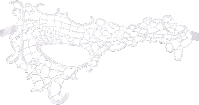 Lace Masquerade Mask for Women - Venetian Party, Prom, Mardi Gras, Halloween
