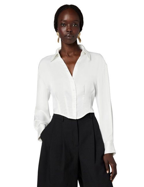 ASTR the label Women's Millie top, White, M