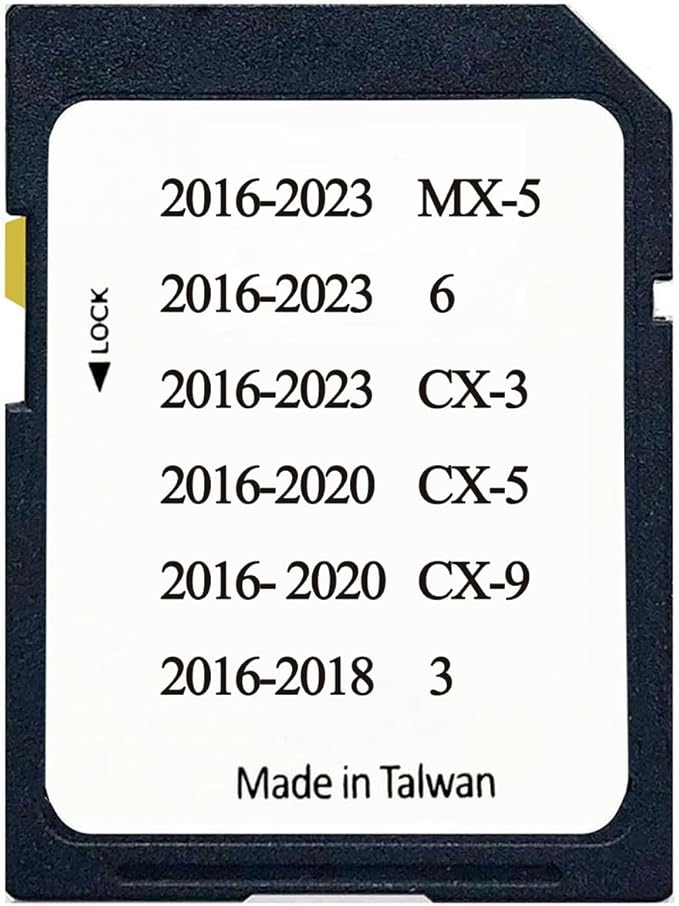 Latest GPS Navigation SD Card BHP166EZ1T for 3 6 CX-3 CX-5 CX-9 MX-5 USA/Canada/Mexico 2023
