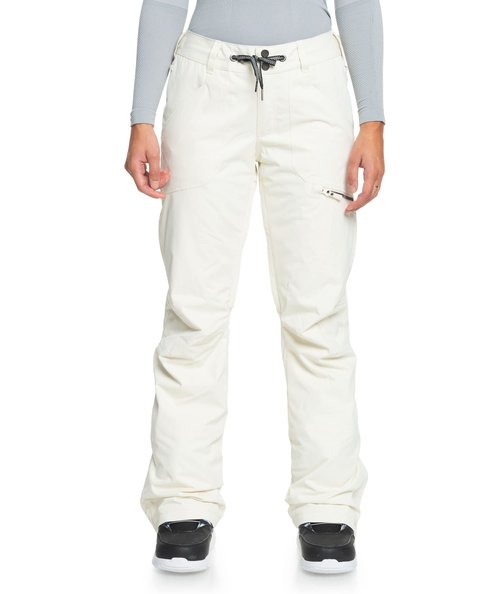 Roxy Women's Nadia Snow Pants with DryFlight Technology, Egret (WBS0), Large