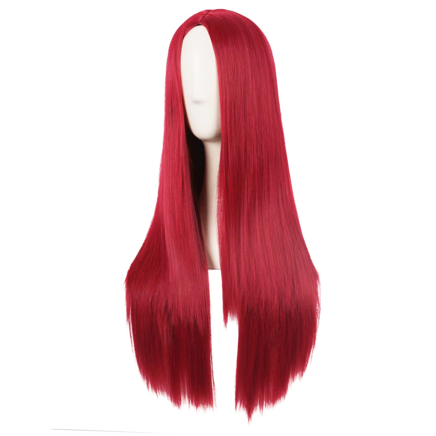 MapofBeauty 28 Inch/70 cm Women Special Long Straight Synthetic Wig (Red)