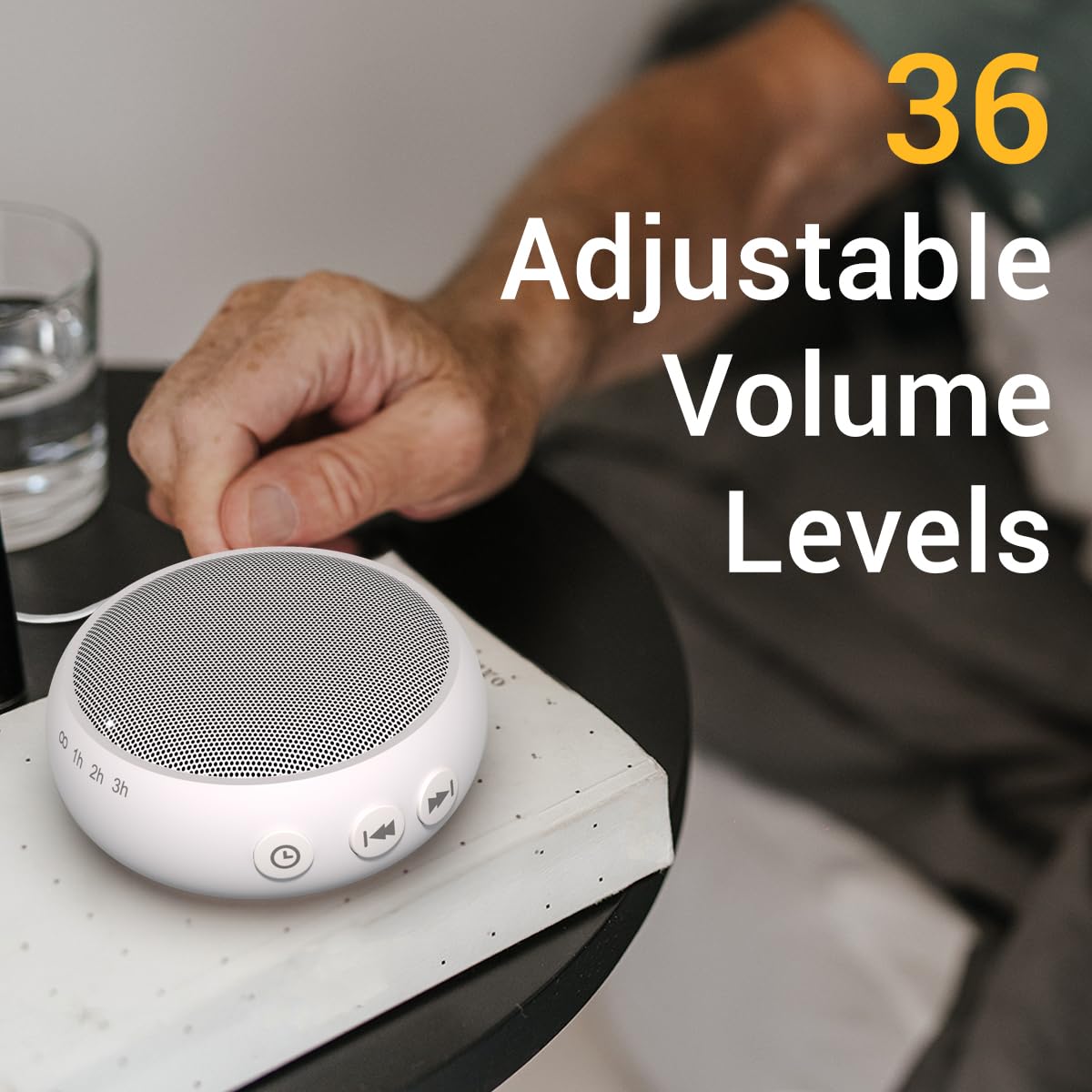 SoundMe Pink Noise Machine Sound Machinie with 30 Soothing Natural Sounds 36 Volume Portable Travelfor Sleeping Brown Noise Machine for Baby Kids Adults Noise Canceling Machine for Office Privacy