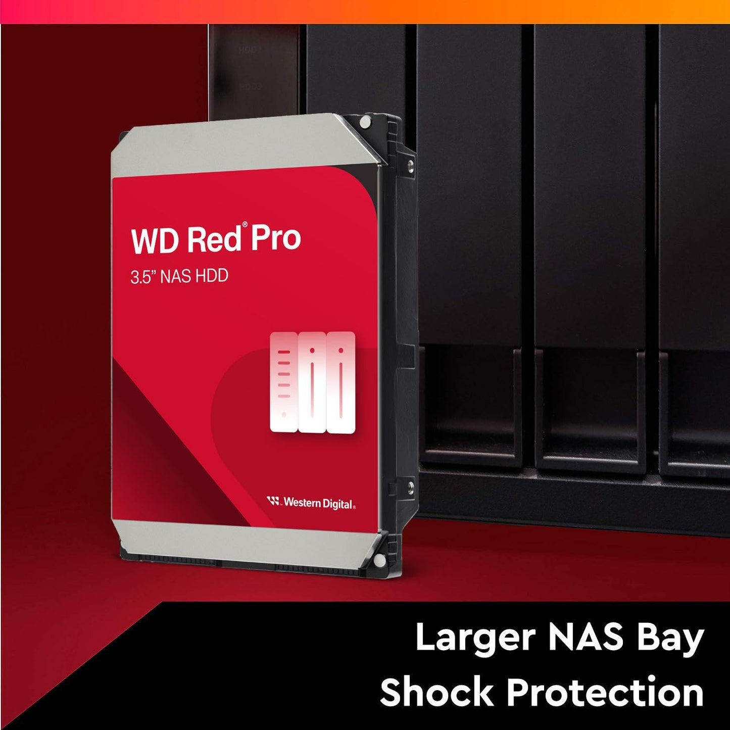 Western Digital 12Tb Wd Red Pro Nas Internal Hard Drive Hdd - 7200 Rpm, Sata 6 Gb/S, Cmr, 256 Mb Cache, 3.5 - Wd121Kfbx