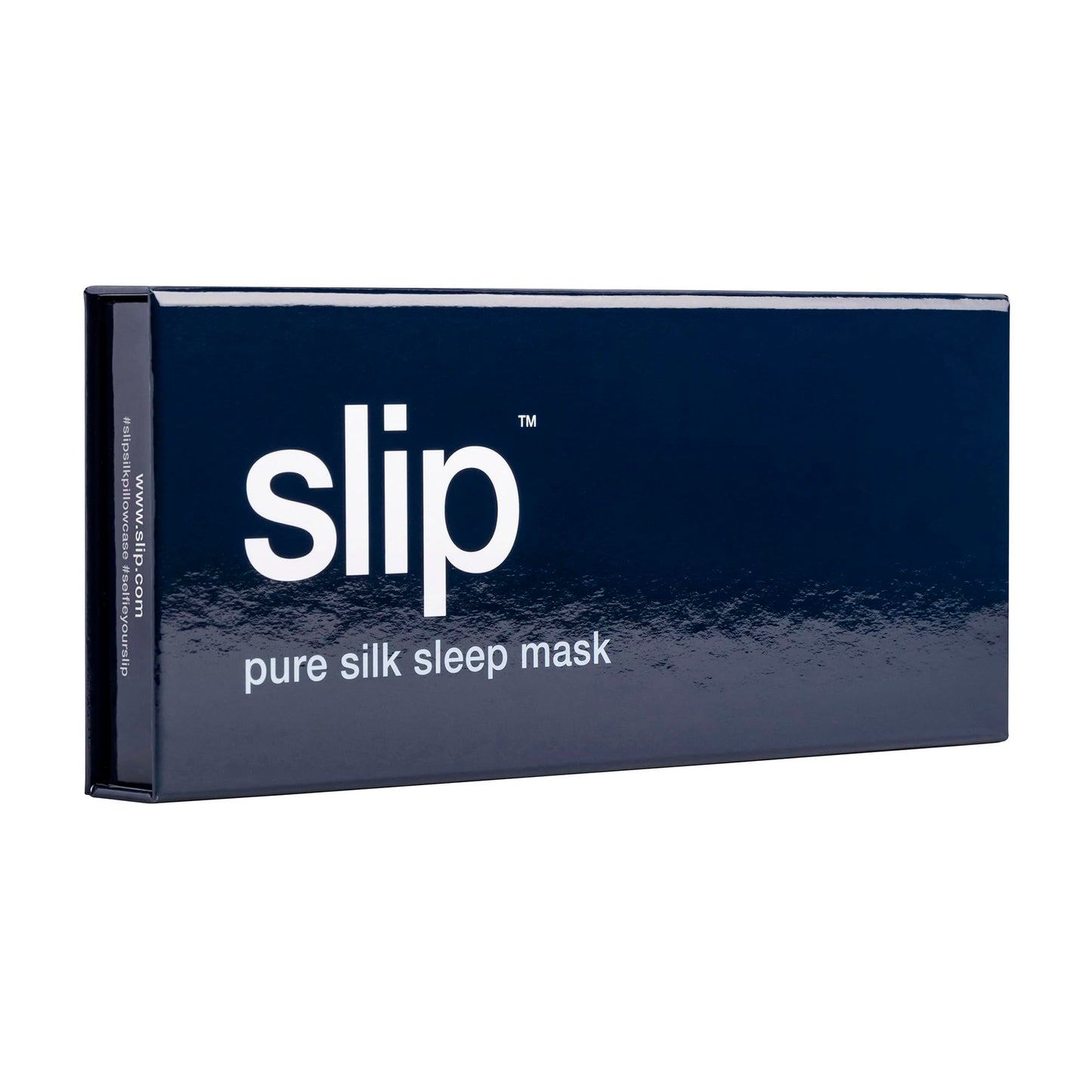 slip Pure Silk Sleep Mask - Navy | 100% Mulberry Silk, Ultra Soft & Comfortable, Blocks Light for Restful Sleep | Adjustable Strap for Perfect Fit, Gentle on Skin & Hair | Ideal Travel Accessory