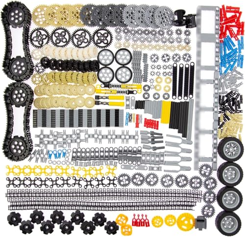 SEEMEY 844Pcs Pins-Gears-Axles Set Compatible with mainbrands-Technical-Parts, Latest differentials Chain Link Connector J...