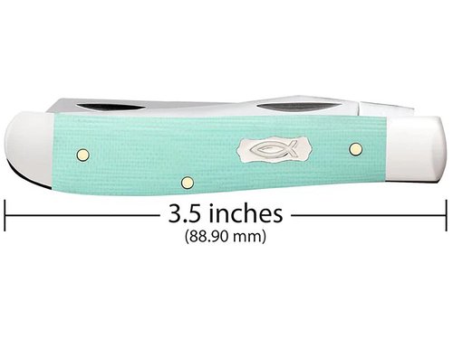 Case Cutlery CA18101: Mini Trapper Seafoam Green