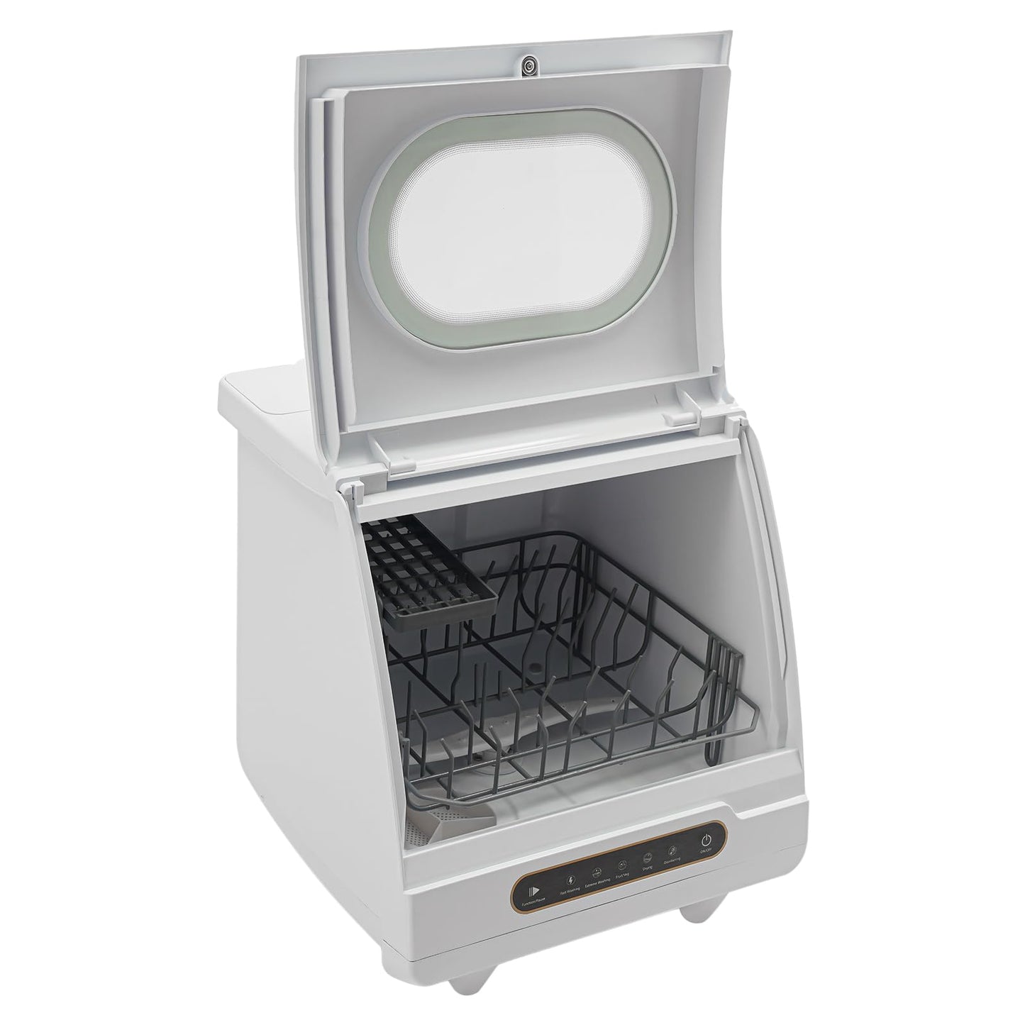 TOWIUOA Countertop Dishwasher, 800W 110V Mini Dishwasher Low Noise Portable Dish Washer With 5intelligent Washing Functions For Washing Dishes After A Meal At Your Home