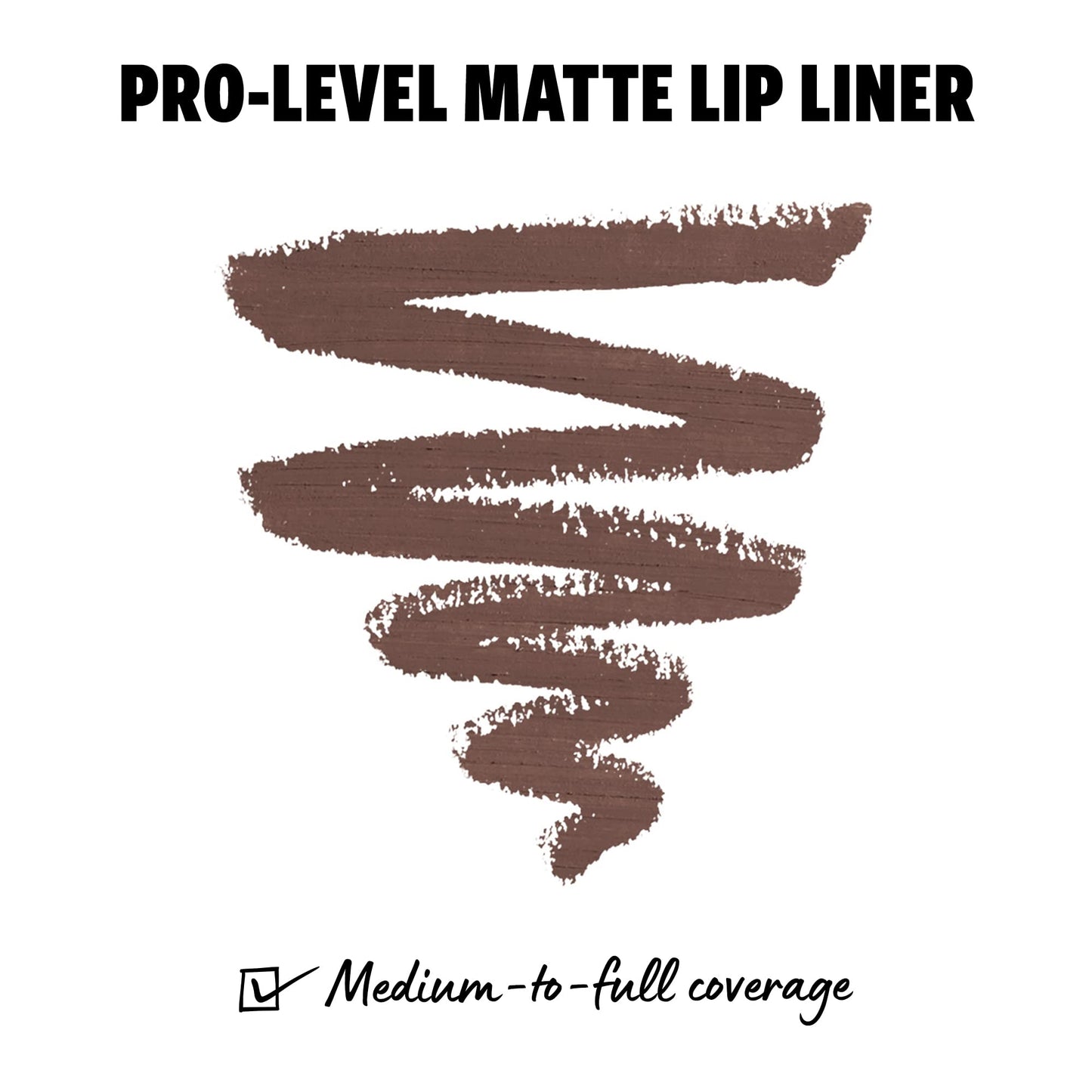 NYX PROFESSIONAL MAKEUP Suede Matte Lip Liner, Vegan Formula - Brooklyn Thorn (Deep Brown)