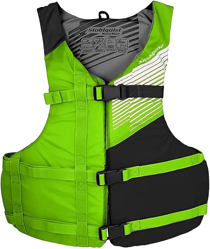 Stohlquist FIT Adult Life Jacket, US Coast Guard Approved Type III Life Vest, PFD for Men and Women, Easily Adjustable, Li...