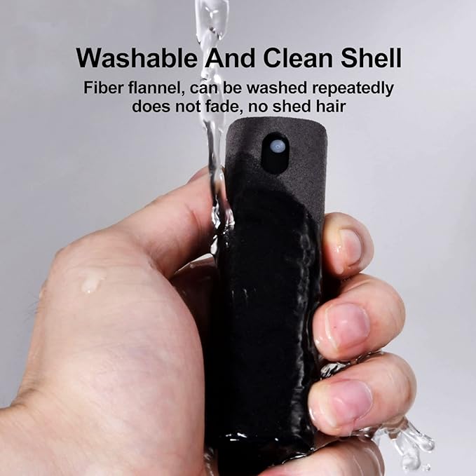 Fingerprint Proof Screen Cleaner 2PCS, Touchscreen Mist Spray for Electronic Smart Phone TV, Laptop, Tablet, PC, Computer Monitor LCD Flat Screens (Black)