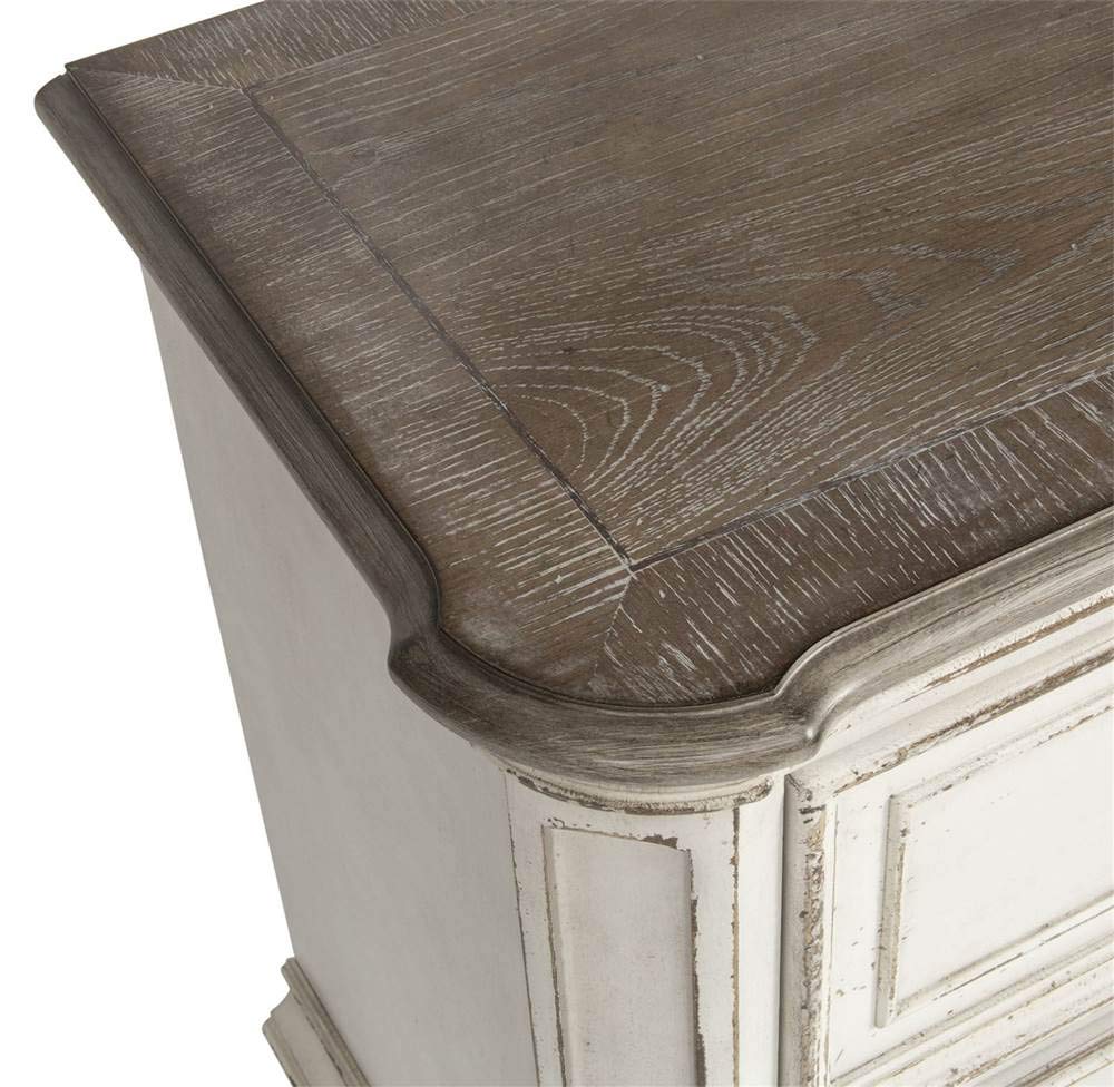 Liberty Furniture Industries Magnolia Manor 2 Drawer Night Stand, W28 x D17 x H28, White