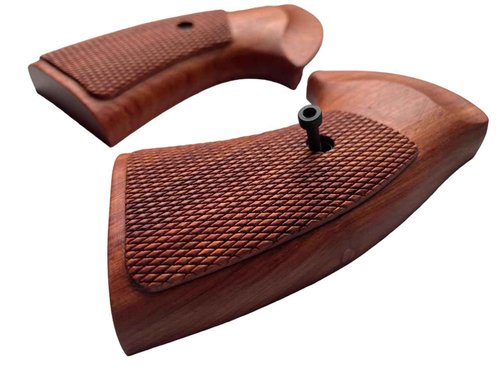 New! Grips Compatible with Colt Diamondback (D Frame) Short Butt Padauk Wood Raised Panel