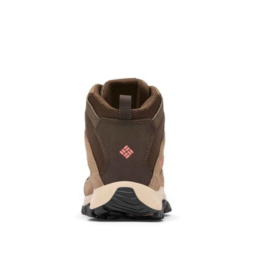 Columbia Womens Crestwood Mid Waterproof, Cordovan/Mud, 7.5