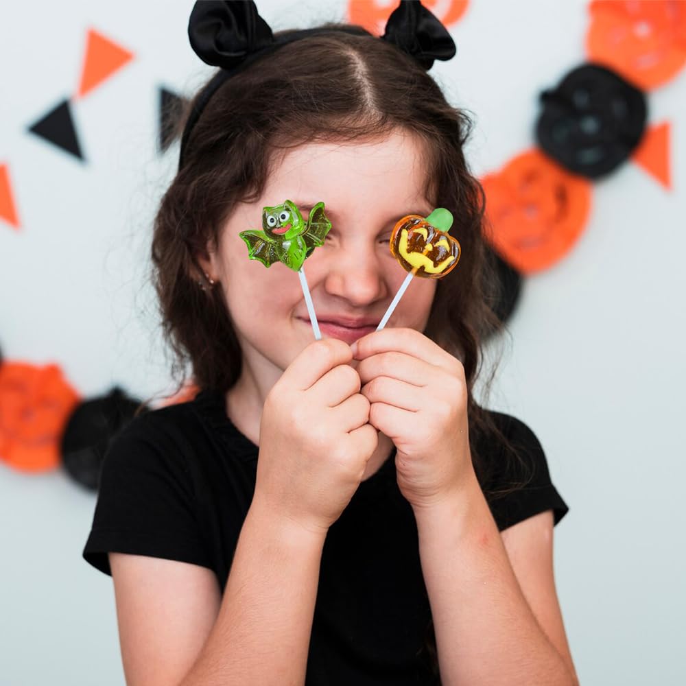 ANNICOO Halloween Trick or Treat lollipop,Individually Wrapped 28 Pack, Great for Goody Party Bag Fillers
