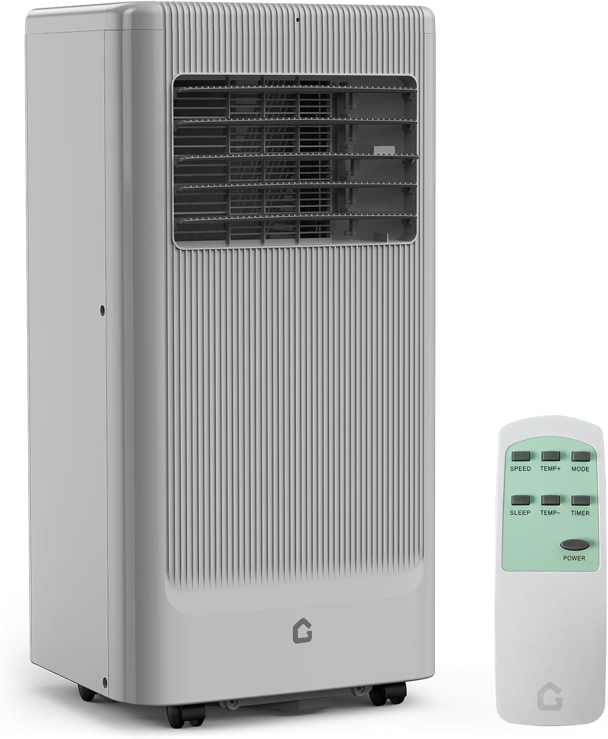 10,000 BTU Portable Air Conditioners - 3-in-1 Cooling, Dehumidifier & Fan - Low 50 dB, LED Display, 24H Timer, Sleep Mode, Remote, Window Kit - Cools Up to 450 Sq.Ft - Black Control Panel, US