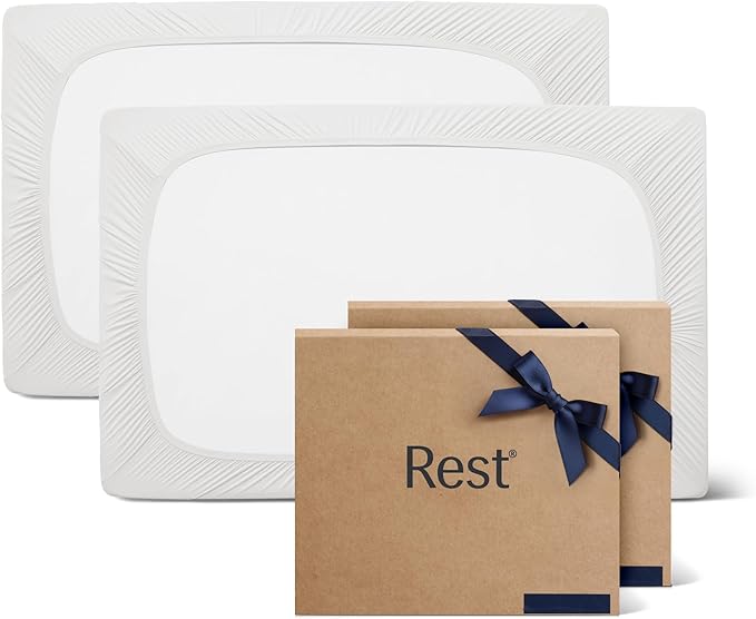 REST® Evercool®+ Cooling Fitted Sheet, Split King, Arctic White, 13’’Deep (Stretched up to 15’’) Silver Infused Cooling Bedding for Hot Sleeper and Night Sweat, for Fresh and Hygienic Sleep