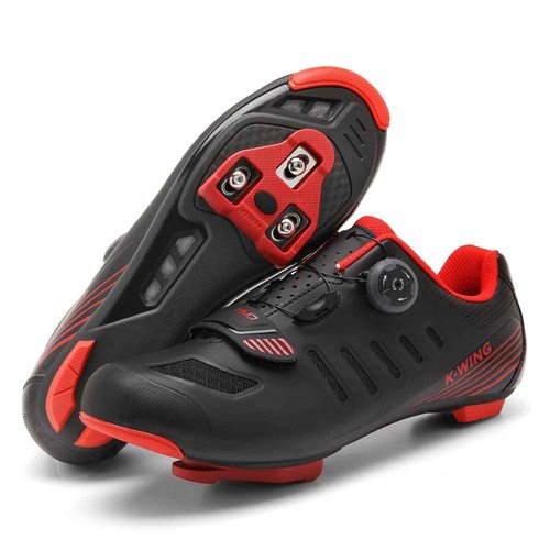 Unisex Cycling Shoes Compatible with pelaton Indoor Road Bike Shoes Mountain Bike Shoes for Men and Women Delta Cleats Clip Outdoor Pedal Bicycle Shoes MTB Shoes for Men 2106A-black-40