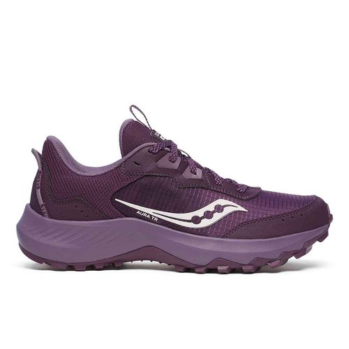 Saucony Women's Aura Tr Hiking Shoe, Plum/Pearl, 9.5
