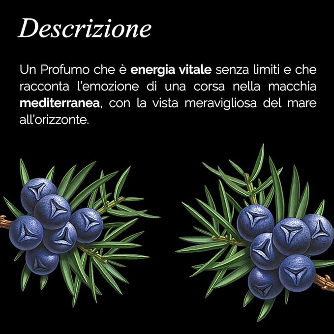 L'Erbolario Black Juniper - Energizing Fragrance With Woody Notes - Can Be Worn Every Day With Pride - Dermatologically Tested - Citrus And Woody Scent - For All Skin Types - 1.6 Oz EDP Spray
