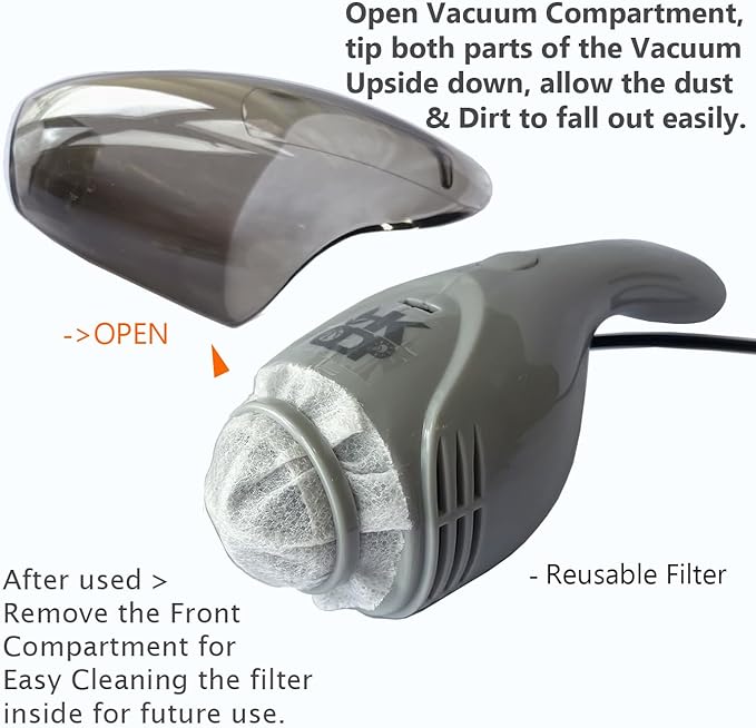 Lightweight Mini Vacuum with Strong Suction - Perfect for Keyboard, Desktop Dust Removal