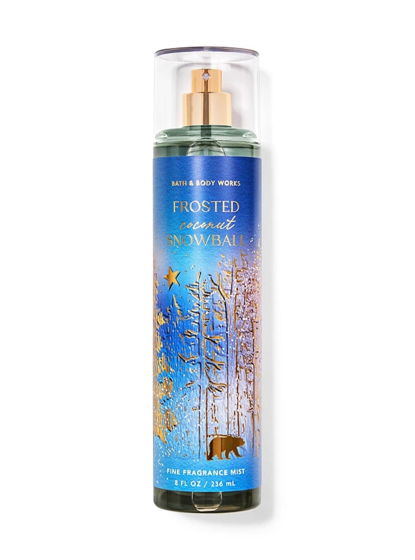 Bath and Body Works Fine Body Fragrance Mist 8 Fluid Ounce (Frosted Coconut Snowball)