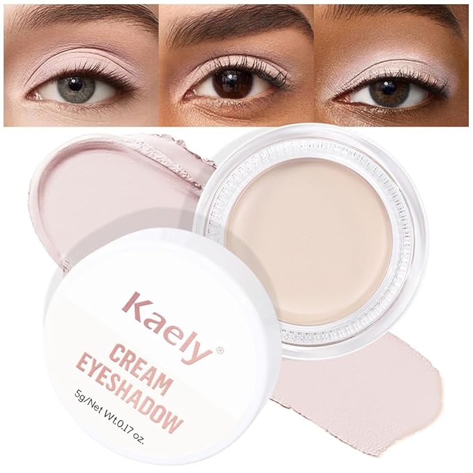 Single Cream Eye Shadow,Bright Nude Matte Natural Monochrome Eyeshadow Palette,Waterproof,Long Lasting Naturing-Looking,Vegan & Cruelty-Free,R01