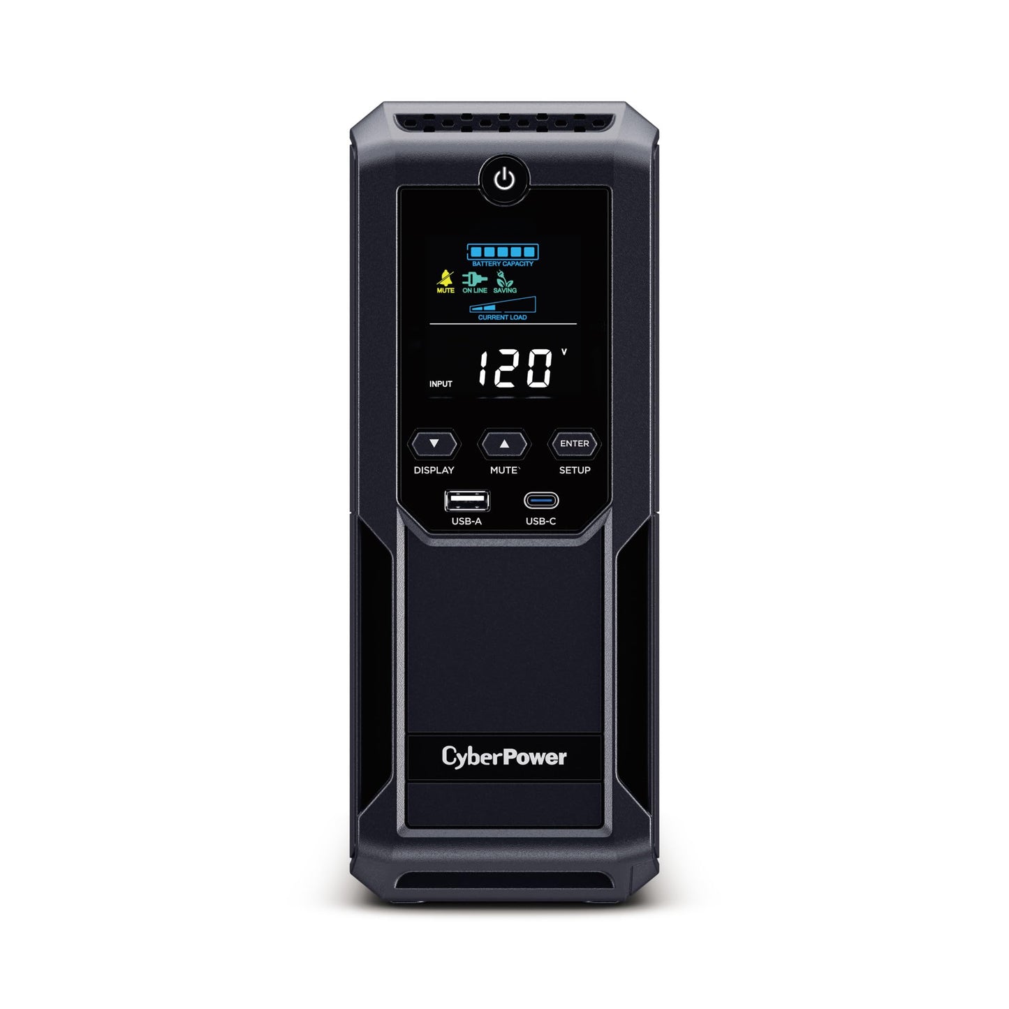 Cyberpower Brg1500Avrlcd2 Intelligent Lcd Ups Battery Backup And Surge Protector, 1500Va/900W, 12 Outlets 2 Usb Ports, Avr, Mini