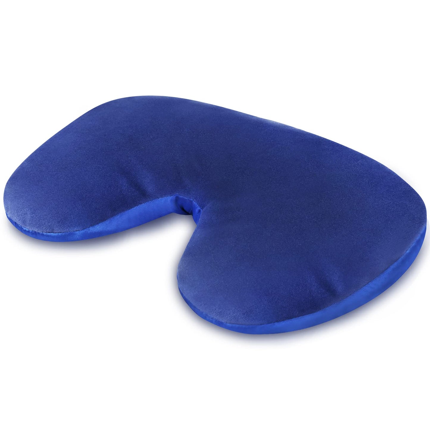 Atsuwell Sinus Mask, Warm Cold Compress Eye Mask for Dry Eyes, Weighted Eye Pillow Microwavable Face Heating Pad for Soothing Sinus Pressure and Relaxation, Blue