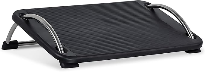 Mount-It! Tilting Footrest Under Desk | Ergonomic Office Foot Rest Adjustable | Computer Desk Foot Support | Large Platfor...