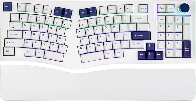 MechLands Feker Alice98 Ergonomic 98 Keys Custom Mechanical Keyboard, VIA Programmable, USB-C Wired Gaming Keyboard, Hot S...