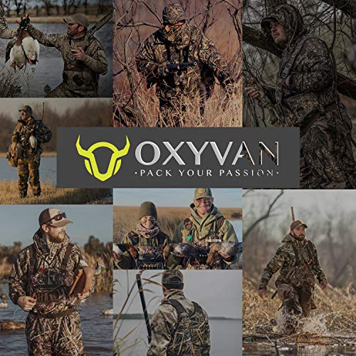 OXYVAN Duck Hunting Waders with 600G Rubber Boots Insulated,Neoprene Realtree MAX-7 Camo Fishing Chest Waders for Men & Women