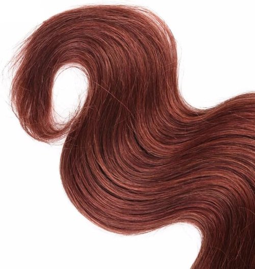 Reddish Brown Bundles Human Hair Color 33 Body Wave Bundles Copper Red Brown Brazilain Virgin Remy Hair Extensions Double Drawn 20 22 24 Inch