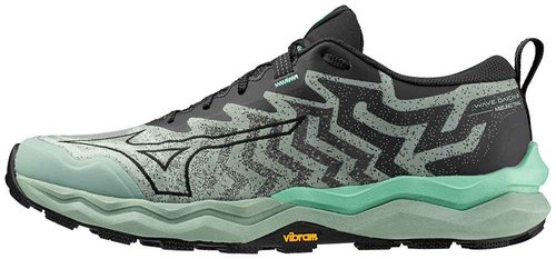 Mizuno Mens Wave Daichi 8 Running Shoe, Grey Jade/Black Oyster, 7.5