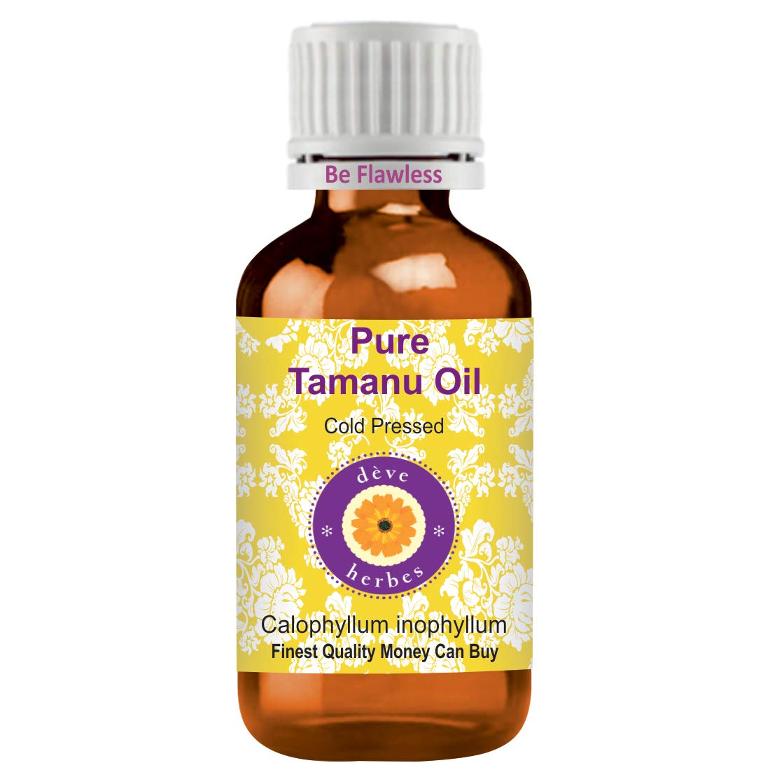Deve Herbes Pure Tamanu Oil (Calophyllum inophyllum) | Cold Pressed | Natural | Undiluted | For Diluting Essential Oils | For Ha