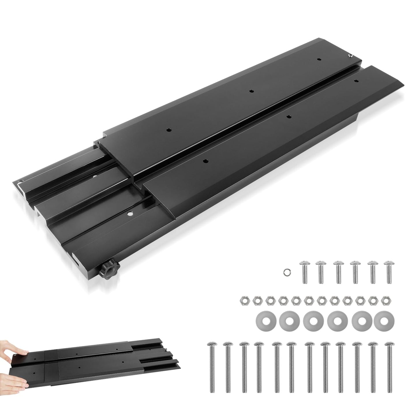 1862014 MKA-42 Quick Release Bracket, for Minn Kota Ultrex, Fortrex, Maxxum, Edge Trolling Motors, Electric-Steer Trolling Motor Composite Release Bracket, Black