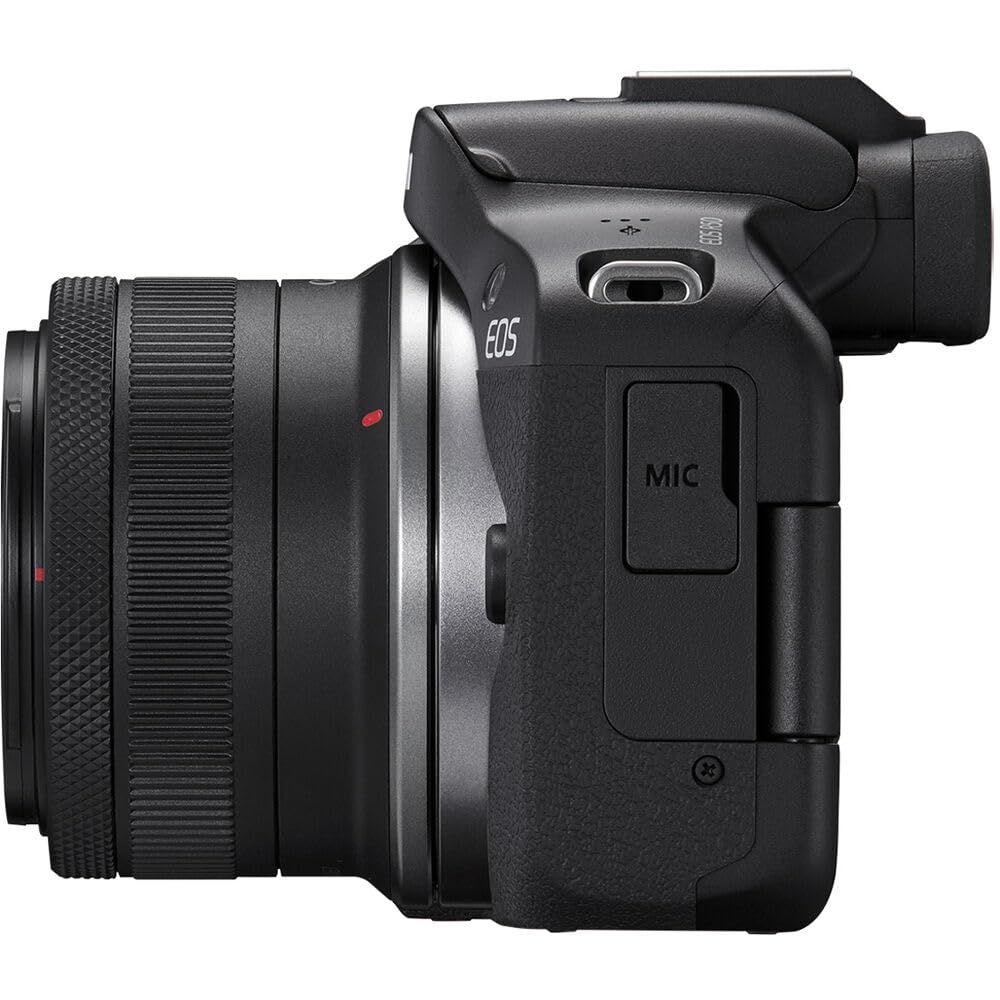 Canon EOS R50 Mirrorless Camera with 18-45mm & 55-210mm RF-S Lenses | 24.2MP APS-C Sensor, Dual Pixel CMOS AF, 4K Video | Compact Hybrid Camera Kit with Shoulder Bag and 64GB Card
